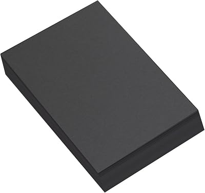 BCreativetolearn Recycled A4 Black Sugar Paper 50 Sheets 210x297mm