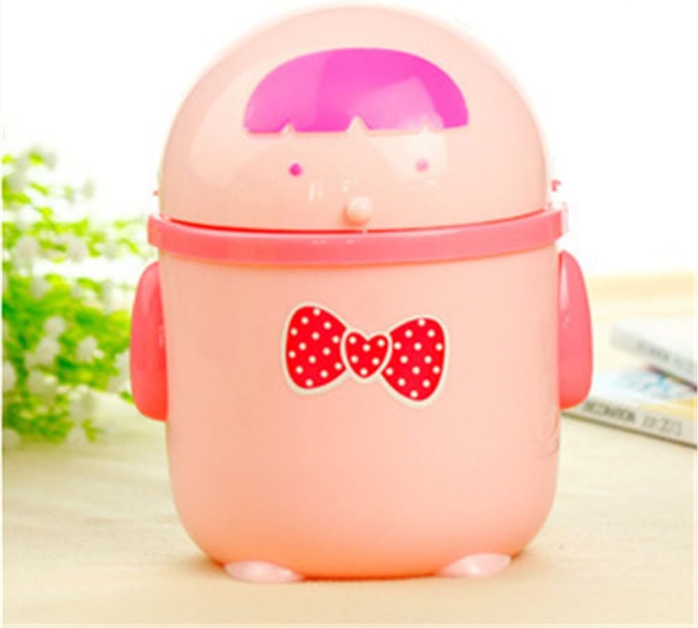 SNW Cute Creative Cartoon Trash Mini Desktop Trash/ Creative Desk Plastic Storage Box/ Car Trash