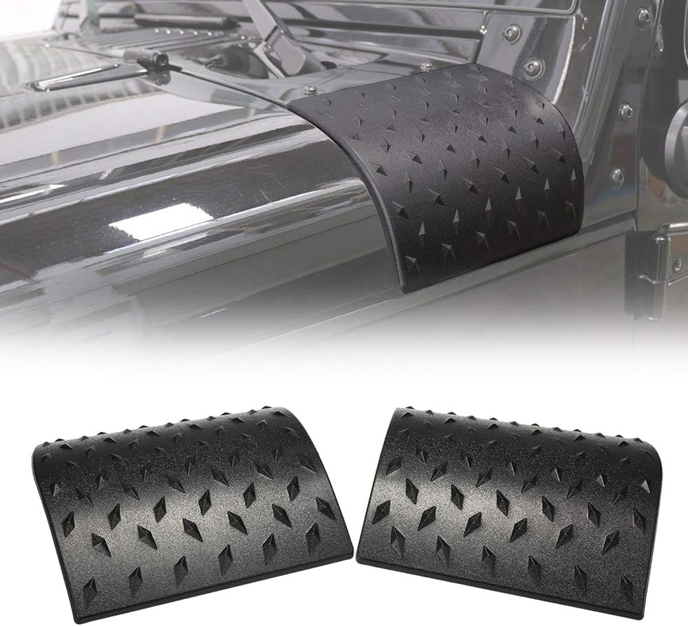 OKLEAD Cowl Body Armor Outer Cowling Cover Corner Guards Exterior Wrangler Accessories Part for Jk 2007-2018 Black 2/4 Door 1Pair