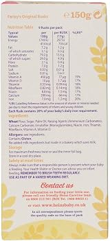 Heinz Farley's Original Rusks 150g Baby Finger Food Iron Calcium view 3