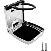 SHENGHUISS Folding Boat Cup Holder,304 Stainless Steel Cup Holder Adjustable with Shockproof &amp; Silent Design,Universal for Car/Boat/RV/Yacht/Truck
