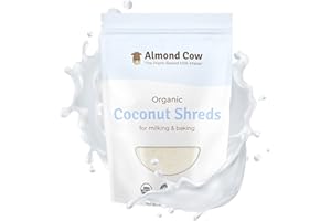 Almond Cow - Organic Coconut Shreds, Non-GMO Shredded Coconut for Plant Based Milk Making, Unsweetened Coconut Flakes Keto Treats for Baking and Milking, Vegan and Gluten-Free, 2 Pound (Pack of 1)