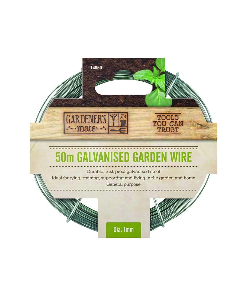 Gardener's Mate 14060 50m Galvanised Garden Wire - General Purpose