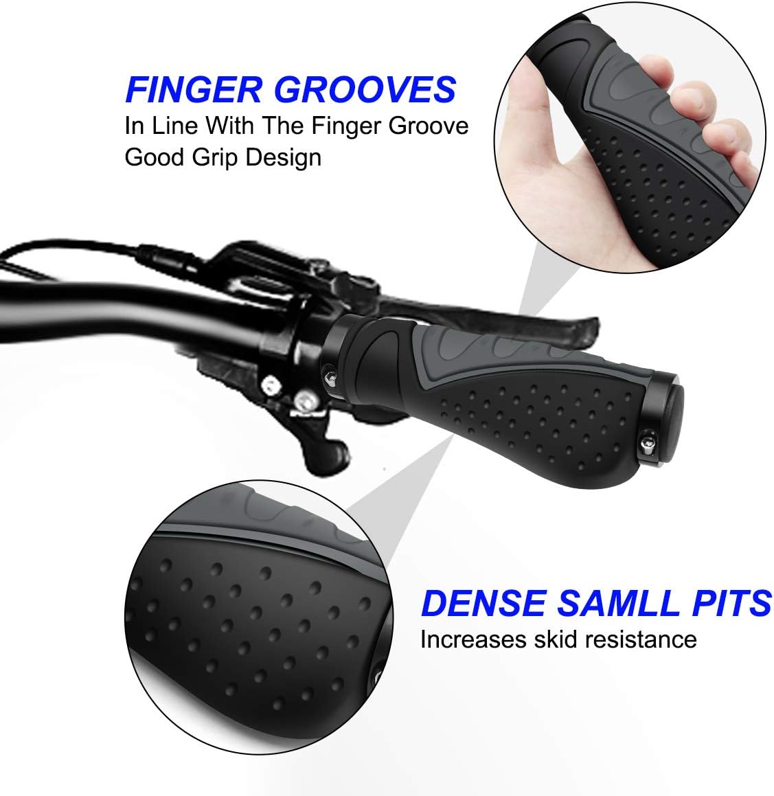 REETEE Bicycle Handlebar Grips Aluminium Screw Double Lock Bike Grips - Image 5