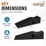 KATSU Tools Extra Wide Plastic Car Ramps 2 Piece Heavy Duty Garage Ramps view 8