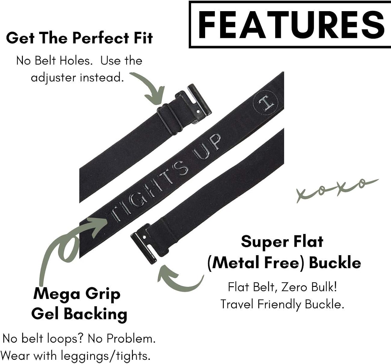 Adjustable elastic belt - Belts for Women, Non-Slip Waist Belt - No Show Flat Buckle Womens Belt - Black at  Women’s Clothing store
