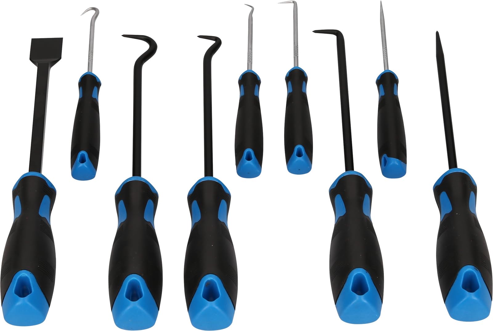 BRILLIANT TOOLS BT542010 Scraper Hook Tool Set, 9-Piece [Powered by KS Tools]