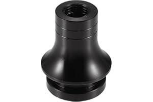 X AUTOHAUX Car Gear Shift Knob Adapter, M12x1.25 Shifter Boot Retainer Universal for Manual Transmission Vehicles Durable Alu