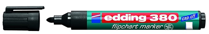 Edding 380 Flipchart Marker (konische Spitze), 10 Stück schwarz