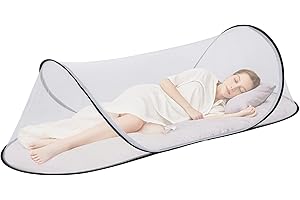 JIANGCHA 78.7 x 31.5 x 23.6 Inch Large Collapsible Portable Mosquito Net, Pop Up Mosquito Tent, Suitable for Adult Baby Camping, Bedroom Mosquito Net for Bed