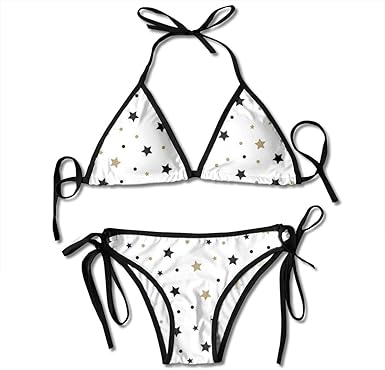 black and white star swimsuit