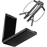 Dccdllo Folding Reading Glasses Blue Light Blocking Women Men with Flat Hard Case Pocket Computer glasses