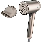 Shark HD102C Blow Dryer HyperAIR Fast-Drying with IQ 2-in-1 Concentrator, Ionic, No Heat Damage, for All Hair Types, Stone