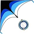 Kaiciuss Large Delta Kite Easy to Fly with Kite Reel Set, Beach Kite & Kite Spool for Kids & Adults, Single Line Triangle Kite with 7.1 Inch Kite Wheel Kit