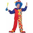 Rainbow Clown Costume For Kids - Hat & Jumpsuit With Collar, Child Large Size - View #10