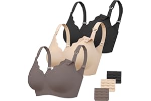 Vinfact Nursing Bras for Breastfeeding Jelly Support Comfort Soft Maternity Bra Seamless Wireless Wirefree Pregnancy Bralette