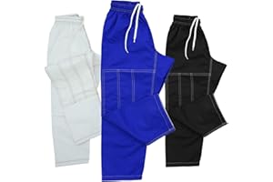 ROAR-INT Roar Kids Brazilian Jiu Jitus Gi Pants BJJ Kimono Pants MMA Grappling BJJ Gi Pant Martial Arts and Kick Boxing