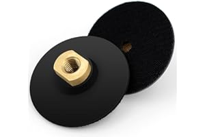 BSRTTOOL 4inch 2Pcs Rubber Backer Pad for Angle Grinder - Extra Flexible Hook and Loop Backing Pad 5/8"-11