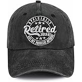 Retired 2026 Not My Problems Anymore Hat for Men Women, Funny Adjustable Embroidered Cotton Retired Baseball Cap