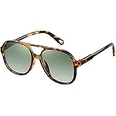 Onrtry Retro Polarized Aviator Sunglasses for Women Men Classic 70s Vintage Trendy Square Sun Glasses Shades