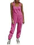 Ebifin Women's Fleece Warm Overalls Winter Loose