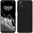 kwmobile Case Compatible with Xiaomi Redmi Note 12S Case - Protective Slim TPU Phone Cover - Soft Matte Finish - Black Matte