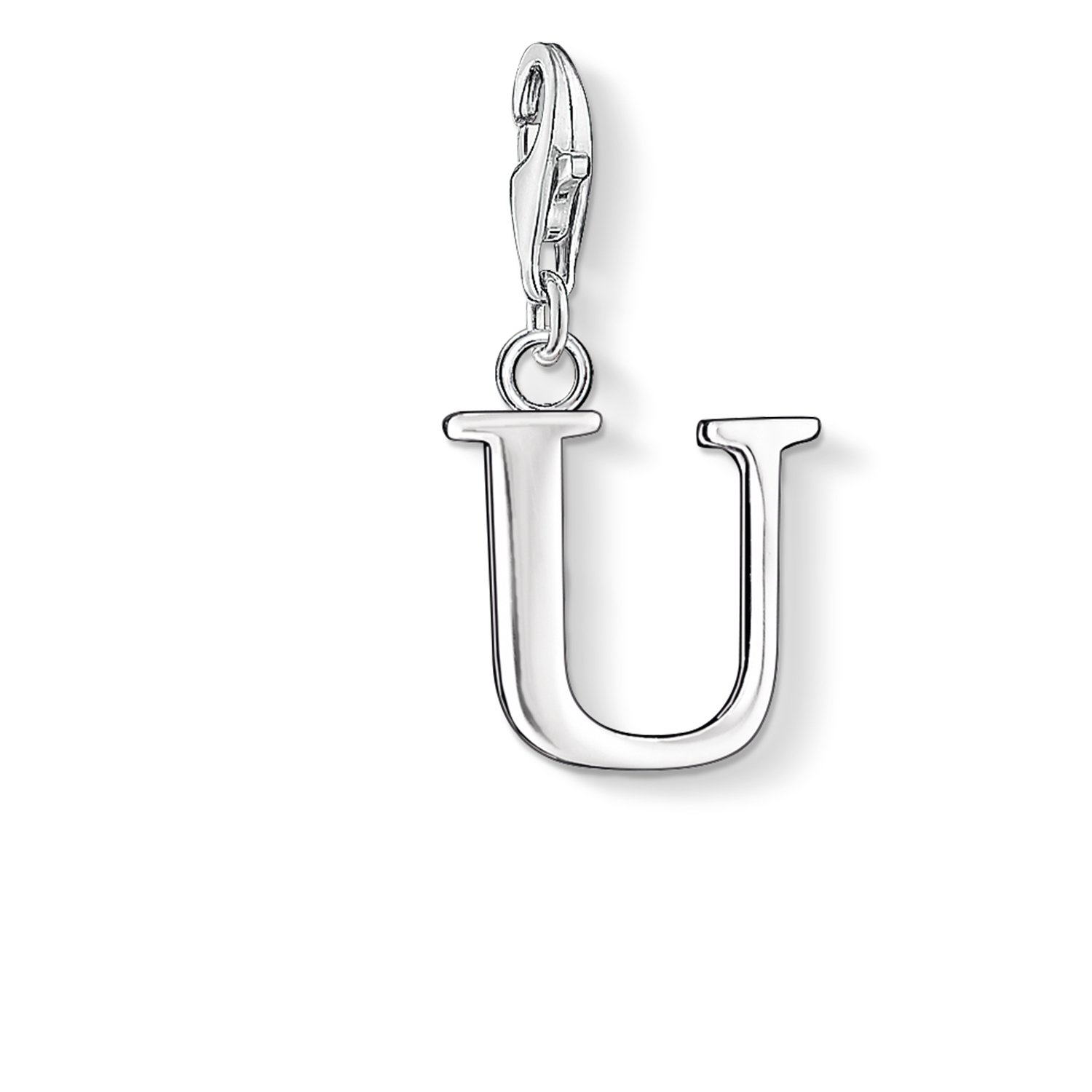 Thomas Sabo Women Charm Pendant Letter A-Z Charm Club Silver 925 Sterling Silver, Letter U, One Size โ image 1