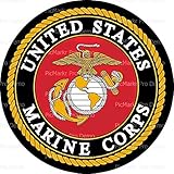 1/4 Sheet Cake - United States Marine Corps Emblem - Edible Cake or Cupcake Topper - D10082 by DecoPac