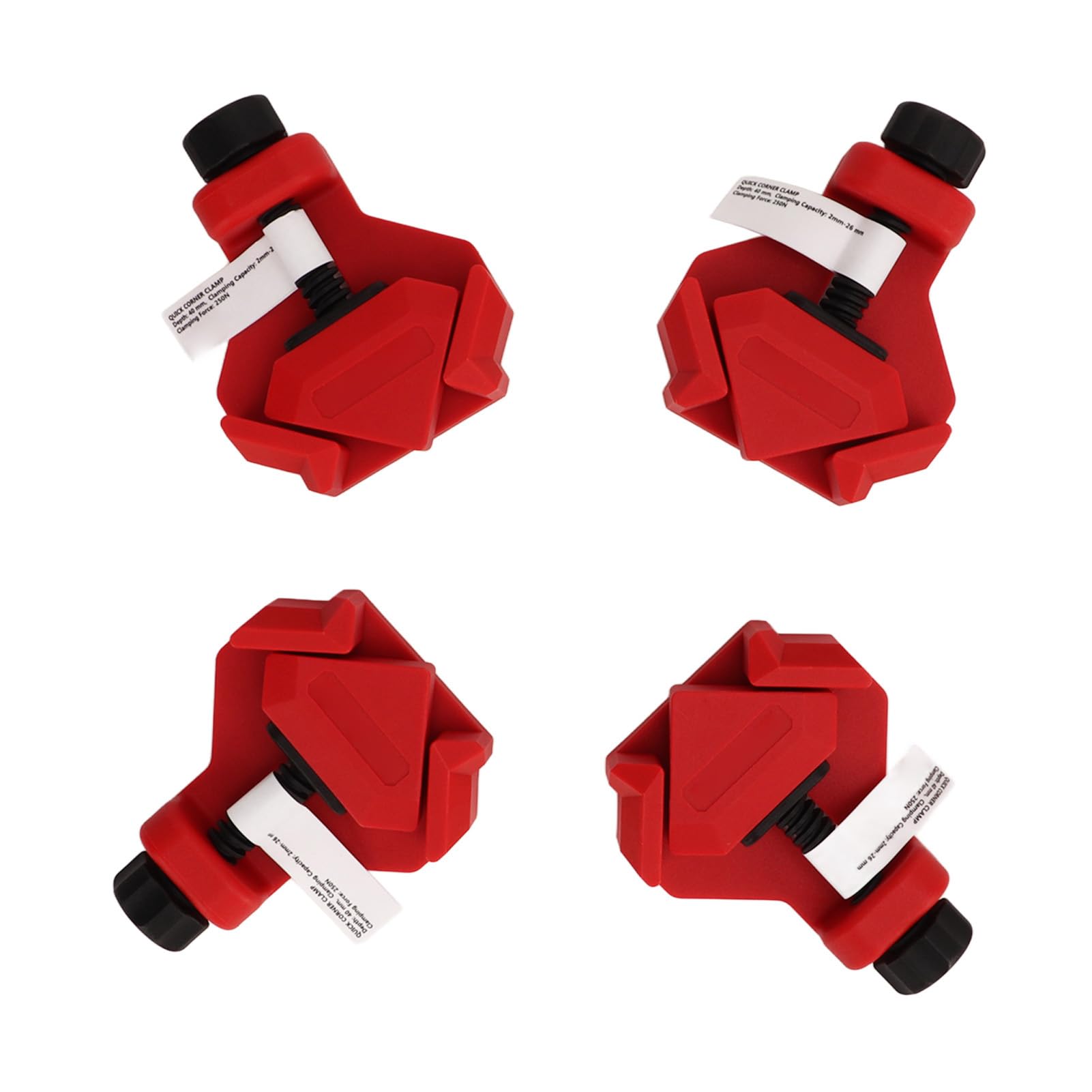 4PCS Spring Load 90 Degree Corner Clamp for Woodworking Furniture