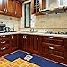 Kitchen Rug Set, LEEVAN Memory Foam Kitchen Comfort Mat Super Soft Rug Microfiber Flannel Area Runner Rugs Non-Slip Backing Washable Bathroom Rug Set of 2 Pcs-15