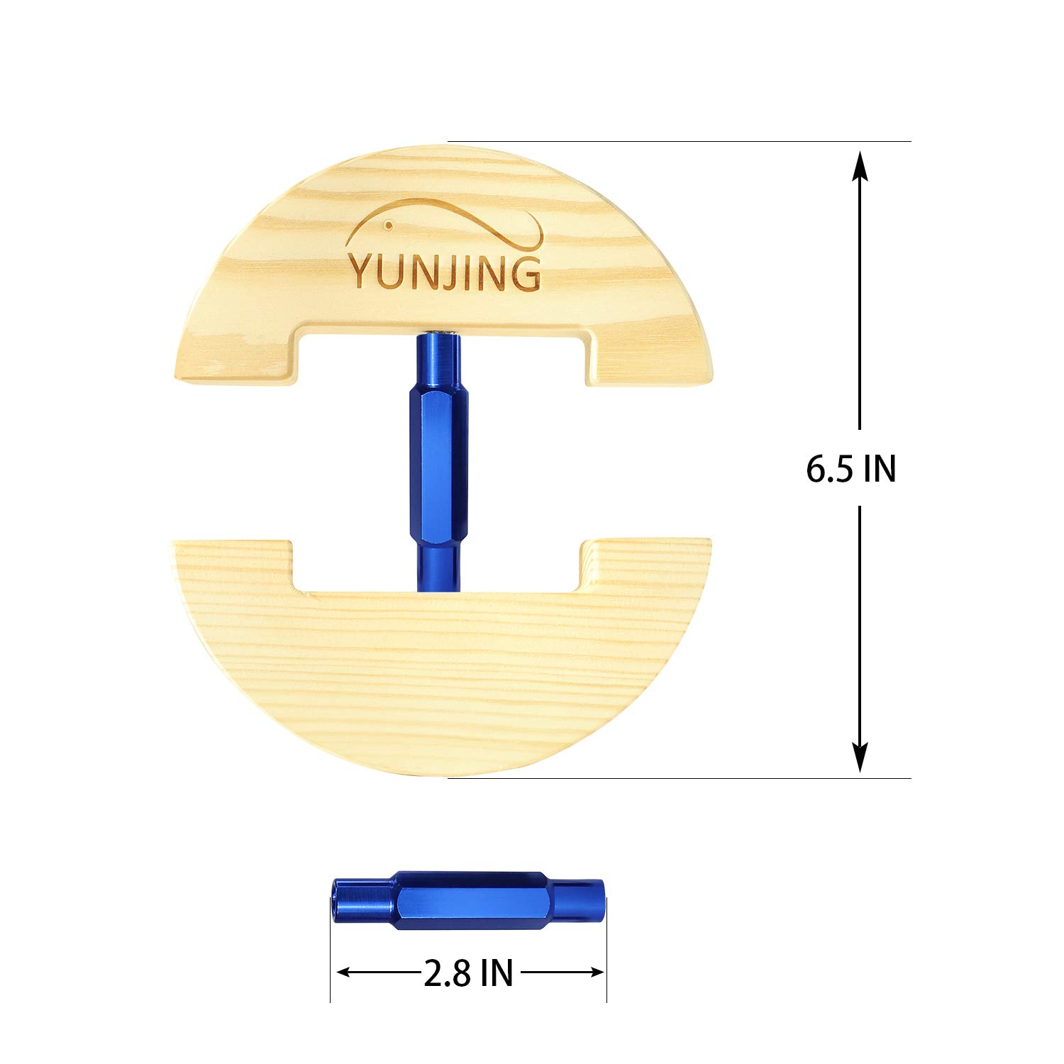 YUNJING Hat Stretcher, One Size Adjustable to All hat Sizes from 6-1/2 to 8-1/2, Three Color, Simple & Easy to Use-Heavy Duty (Blue)