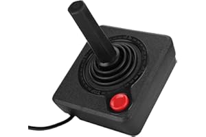 DOACT Spectrum Joystick Vintage USB Space Invaders 2600 retroatari Original gemstik Games Wired Pitfall Game Controller 9 pin Console Gold 50th Anniversary Edition 4 [video