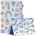iPad Mini Case, Mini 2/3/4 Case, Dteck Slim Fit PU Leather [Stylus Holder] Flip Stand Cover with Auto Wake/Sleep Smart Case for Apple iPad Mini 1/iPad Mini 2/iPad Mini 3, Cute Illustration