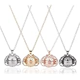 SUPERFINDINGS 4Pcs 4 Colors Expanding Photo Locket Necklace Multi Layer Picture Locket Necklace Round Expanding Photo Locket Pendant Necklaces for Family Anniversary Birthday Christmas Gifts