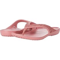 Amazon.com | crocs Kadee II Embellished Flip Flops | Sandals for Women,  Blossom, 4 | Flip-Flops