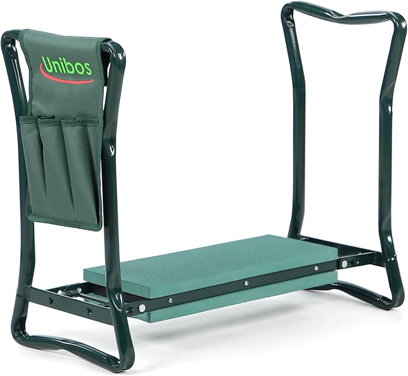 Unibos Heavy Duty Garden Kneeler Seat with Handles & Tools Bag