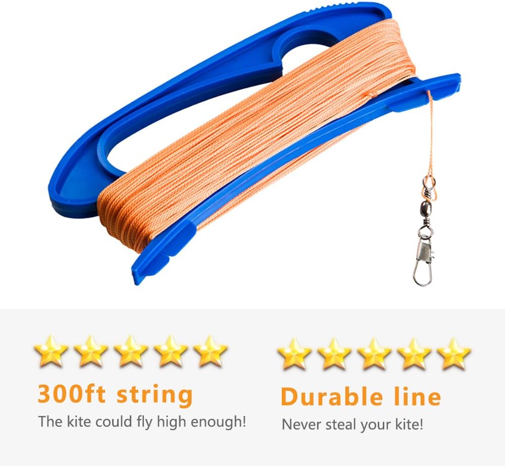 Mint's Colorful Life Kite String Handle- 300ft Line for Each Spool (3 Pack): Toys & Games