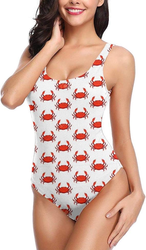 Amazon Co Jp 赤いカニ ワンピース 水着 レディース ビキニ おしゃれ セクシー スリムフィット 人気 競泳水着 服 ファッション小物