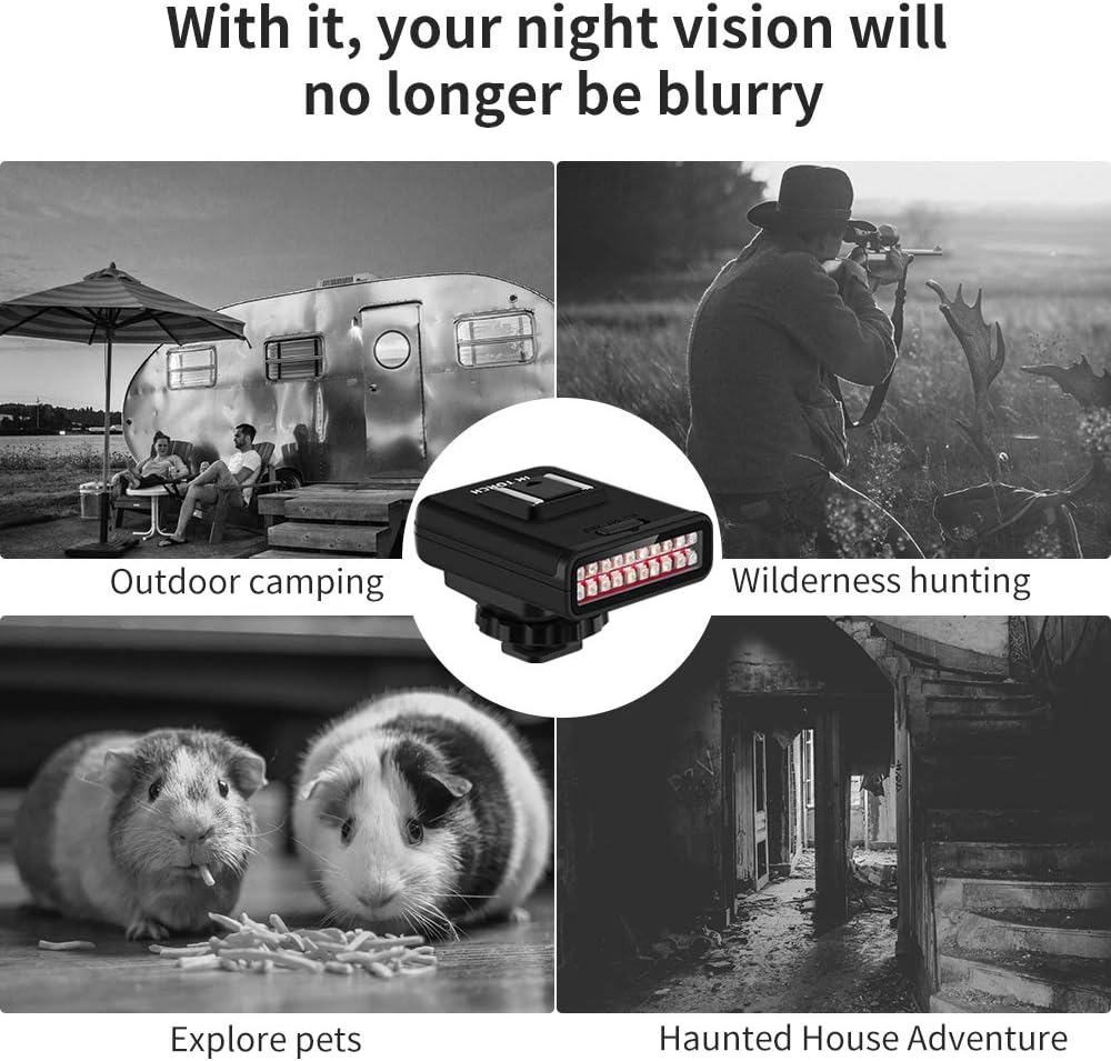 ORDRO LN-3 IR Light USB Rechargeable Infrared Night Vision Infrared Illuminator Replacement for DSLR Camera Photography Lighting Accessory - Image 3