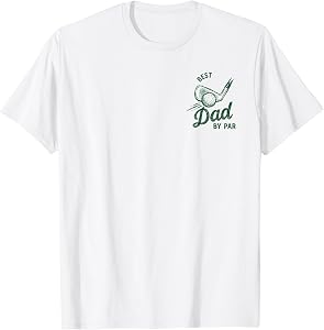 Best Dad By Par Funny Par Tee Dad Golf Golfing Pocket T-Shirt