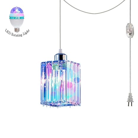 Plug In Stage Lighting Mini Dimmable Pendant Light With 15 Foot