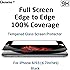 iPhone 6S Screen Protector, iPhone 6 Screen Protector, Daswise 2015 Full Screen Anti-scratch Tempered Glass Protectors with Curved Edge, Cover Edge-to-Edge, Protect Your 4.7 Inches Space Gray iPhone 6/6S Screens from Drops & Impacts, HD Clear, Bubble-free Shockproof [3D Touch Compatible] (4.7 Black)