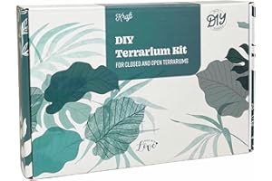 KRAFTSTORIES DIY Terrarium Kit with 13 Items Soil Pebbles Sphagnum Moss Activated Carbon Burlap Peat Moss Terrarium Tools Indoor Garden Make Your Own Terrarium