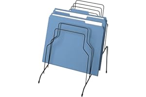 Fellowes 72614 Wire Step File Organizer, 8 Tier, Black