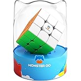 Monster Go 3x3 Standard Speed Cube, MG 356 v2 Cube Learning Series Puzzle Toy for Kids Beginners(Premium Package)