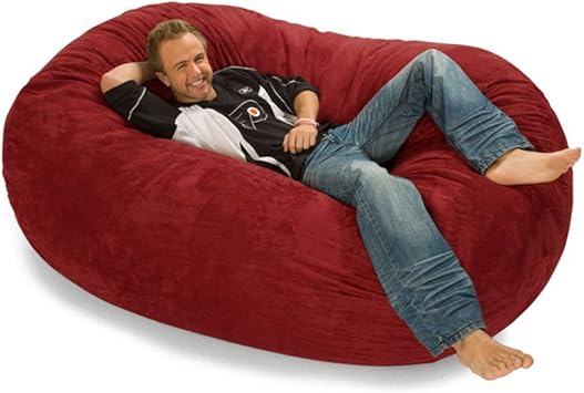 Amazon Com Relax Sack 6 Ft Microsuede Foam Bean Bag Lounger