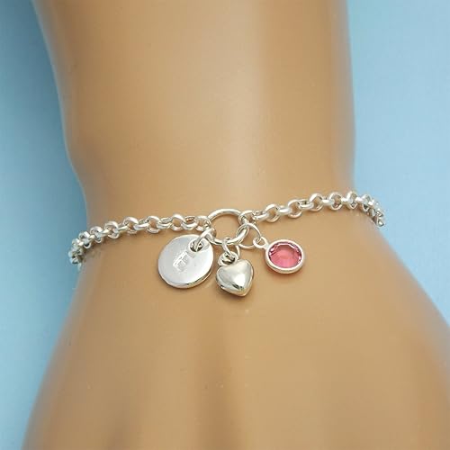 personalised flower girl bracelets