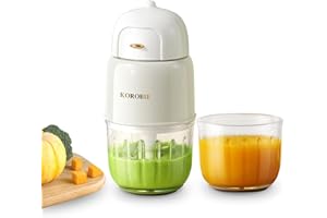 Baby Food Maker - Blender with 2 Glass Bowls, Processor for Fruit, Veggie, Meat, Puree Maker
