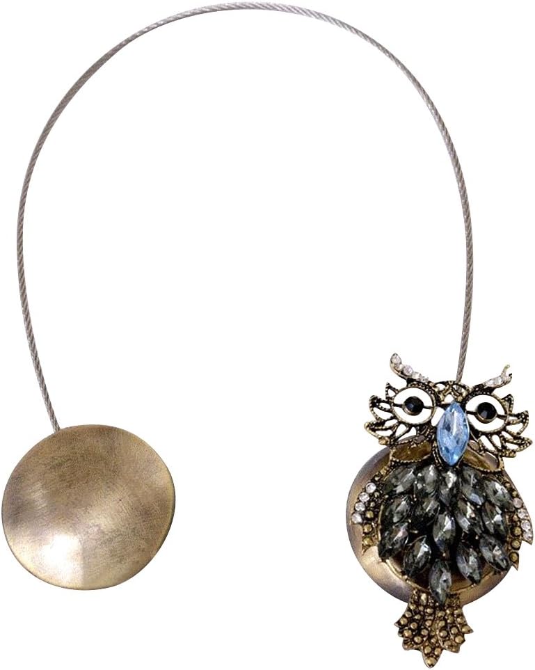 BESTOMZ Magnetic Curtains Buckle Clip Owl Tiebacks Europe Type 1 Pair