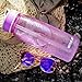 BOTTLED JOY BPA-Free Tritan Sport water bottle, Wide Mouth 27oz 800ml Spill Proof Sip & Handle Leak Proof bottles Purple
